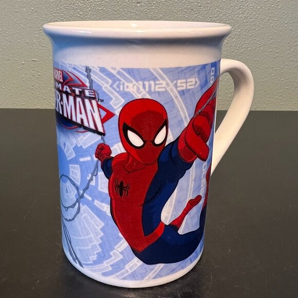 TWO (2) Marvel Comics Universe Ultimate Spider-Man Ceramic  Mugs 2013 Superhero - Picture 4 of 8